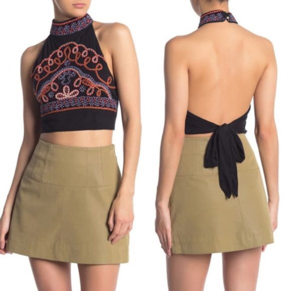 NWT Free People Goa Halter Top